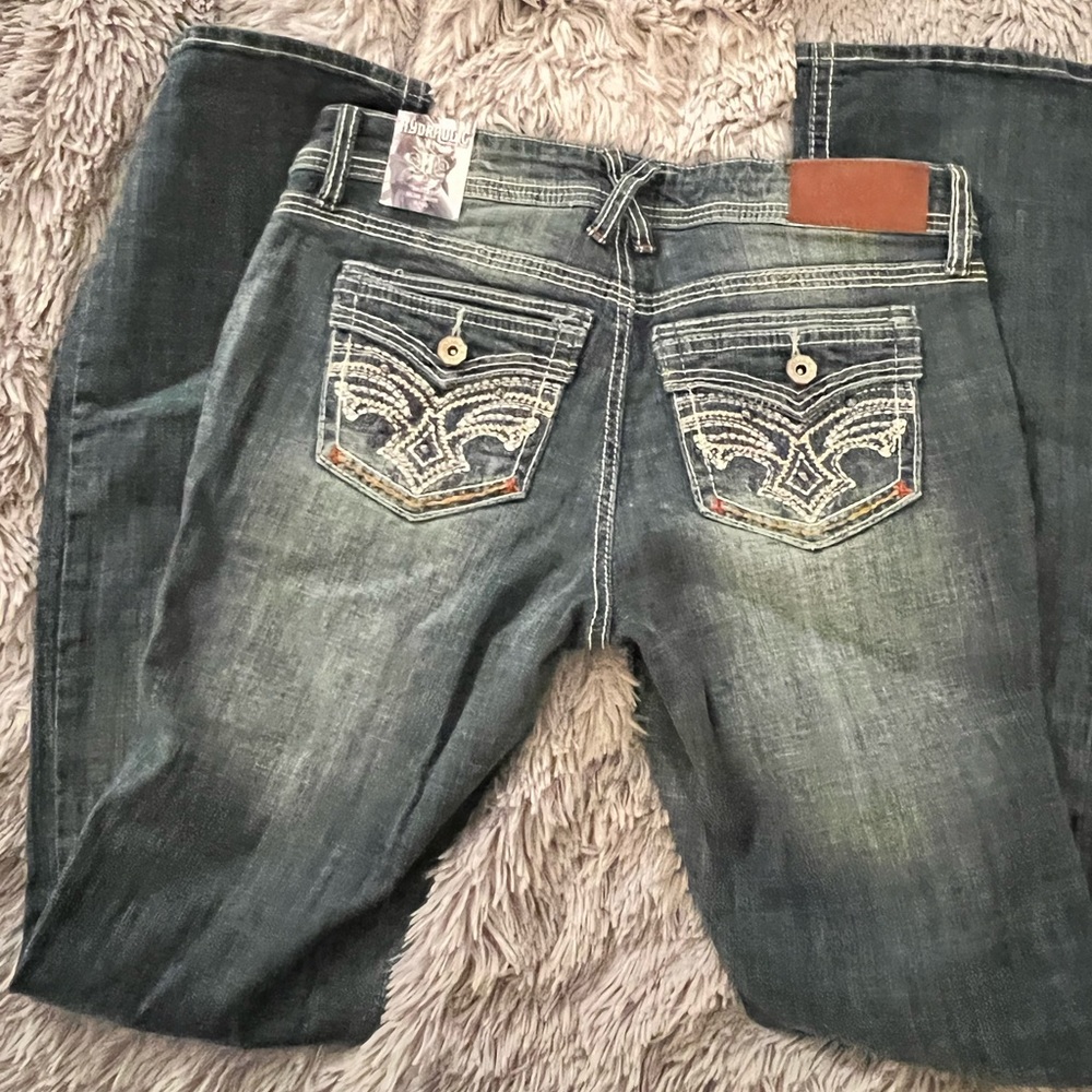 ๐ Hydraulic skinny boot cut jeans ๐ - Picture 6 of 6